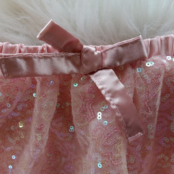 Beautiful Pink Sequin Skirt by 365 Kids size 7 - Picture 2 of 4
